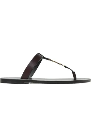 Saint Laurent Flip Flops, male, , Size: 10 US Luxury Leather Flat Sandals