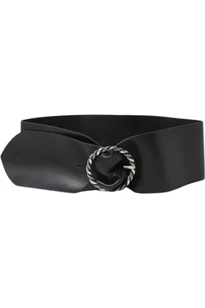 Twin-Set Belts, female, , Size: S Leather Belt with Circular Buckle