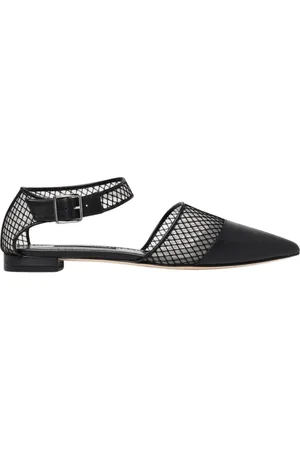 Manolo Blahnik Ballerinas, female, , Size: 9 US Mesh Slingback Ballet Flats