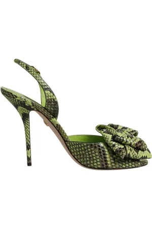 Dolce & Gabbana High Heel Sandals, female, , Size: 10 US Python Animal Print High Heels Sandals
