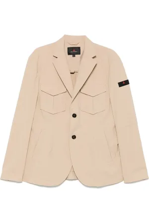 Peuterey Blazers, male, , Size: M Button-Up Coat with Pockets
