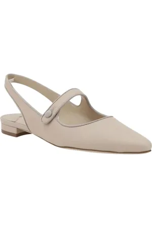 Manolo Blahnik Ballerinas, female, , Size: 8 1/2 US Elegant Nude Ballet Flats