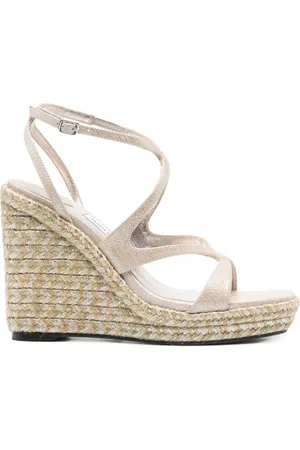 Jimmy Choo Wedges, female, , Size: 9 US Wedge Sandals with Ankle Strap