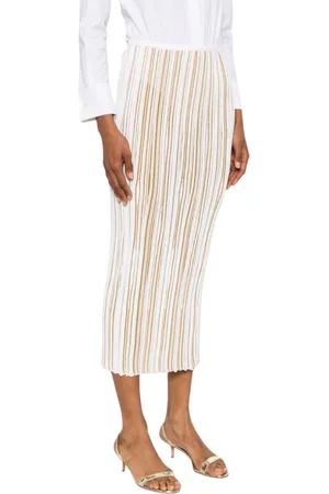 Giambattista Valli Pencil Skirts, female, , Size: S Striped Knit Midi Skirt