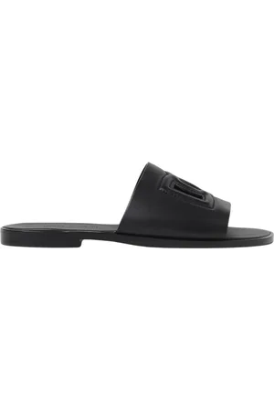 Dolce & Gabbana Sliders, male, , Size: 7 1/2 US Luxury Leather Slides