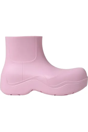 Bottega Veneta Rain Boots, female, , Size: 9 US Chunky Sole Rubber Ankle Boots