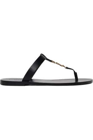 Saint Laurent Flip Flops, male, , Size: 9 US Leather Sandals for Men