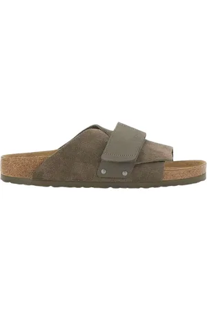 Birkenstock Sliders, male, , Size: 10 US Suede Sandals for Men