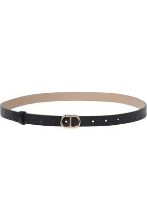 Twin-Set Belts, female, , Size: L Oval Buckle Leather Belt