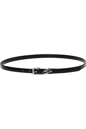 Karl Lagerfeld Belts, female, , Size: 85 CM Signature Belt Leather Buckle