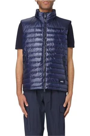 add Vests, male, , Size: M Stylish Quilted Down Coat with Hood