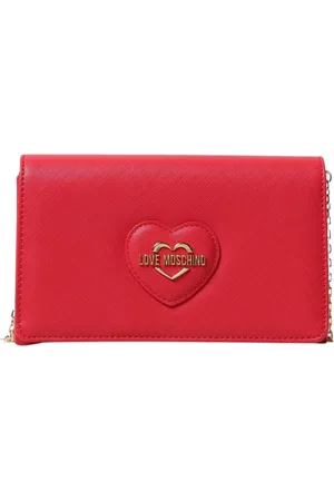 Moschino Shoulder Bags, female, , Size: ONE SIZE Heart Chain Bag