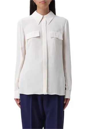 Elisabetta Franchi Shirts, female, , Size: L Silk Blouse Classic Style