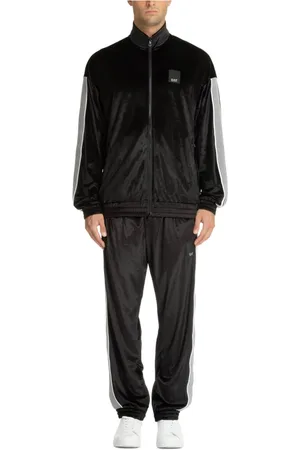 EA7 Training Sets, male, , Size: M Plain Zip Tracksuit with Logo Detail