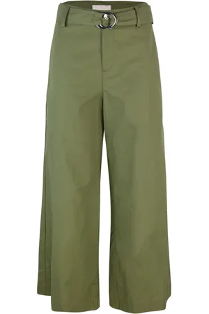 Liu Jo Wide Trousers, female, , Size: W28 Cropped Palazzo Trousers