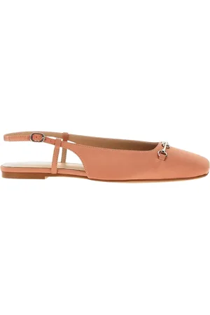 Twin-Set Ballerinas, female, , Size: 11 US Salmon Satin Ballet Flats