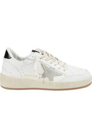 Golden Goose Sneakers, male, , Size: 12 US Leather Sneakers with Suede Star