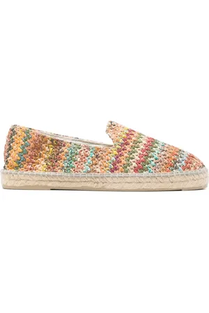 MANEBI Espadrilles, male, , Size: 7 US Flat Shoes Olive Green Slip-On Style