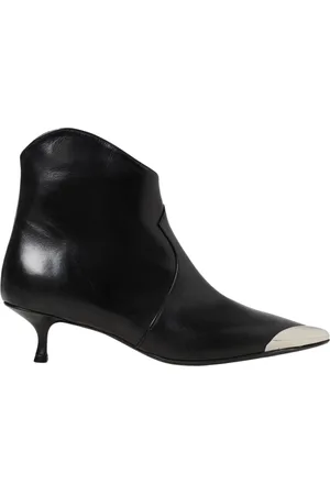 ANNA F. Heeled Boots, female, , Size: 8 US Metal Toe Ankle Boots