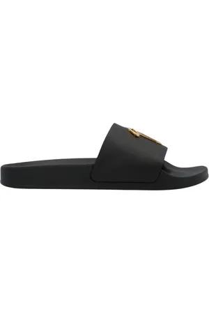 Giuseppe Zanotti Sliders, male, , Size: 10 US Leather Slide Sandal Casual