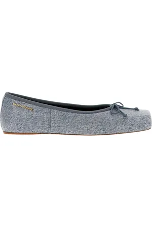 Alexander Wang Ballerinas, female, , Size: 10 US Denim Bow Ballet Flats