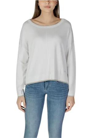 Liu Jo Round-neck Knitwear, female, , Size: 2XS Viscose Blend Sweatshirt