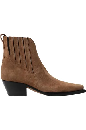 Buttero Cowboy Boots, female, , Size: 8 1/2 US Flat Sand Ankle Boots for Women