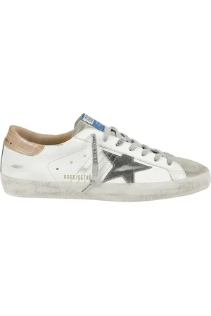Golden Goose Sneakers, male, , Size: 11 US Vintage Black Leather Super-Star Sneakers