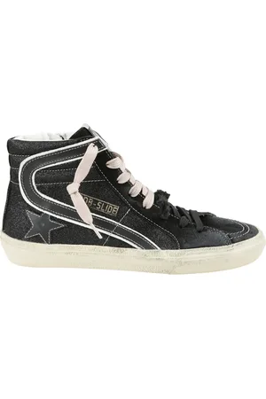 Golden Goose Sneakers, female, , Size: 9 US Blue and Pink Suede Mid Star Sneakers