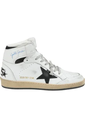 Golden Goose Sneakers, male, , Size: 11 US Sky-Star Leather High-Top Sneakers