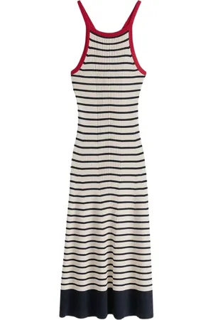 Tommy Hilfiger Maxi Dresses, female, , Size: S Striped Silk Dress