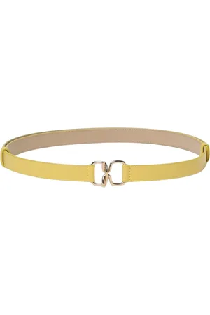 Fabiana Filippi Belts, female, , Size: S Double Ring Buckle Leather Belt