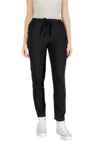 VERO MODA Slim-fit Trousers, female, , Size: M Viscose Trousers with Buckle Fastening