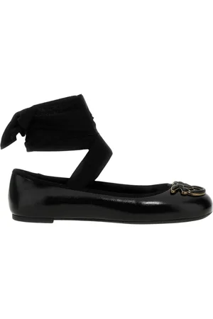 Pinko Ballerinas, female, , Size: 11 US Stylish Leather Ankle Tie Ballerinas