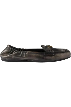 Prada Ballerinas, female, , Size: 10 US Leather Loafers Elegant Ballet Flats