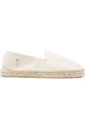 MANEBI Espadrilles, male, , Size: 8 US Flat Shoes with Embroidered Logo