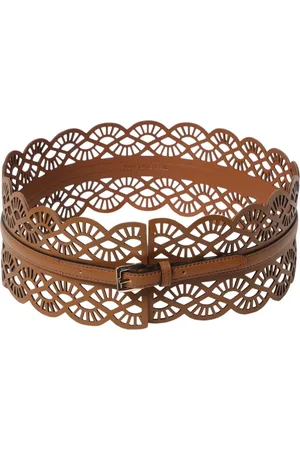 Karl Lagerfeld Belts, female, , Size: 95 CM Laser Cut Leather Belt