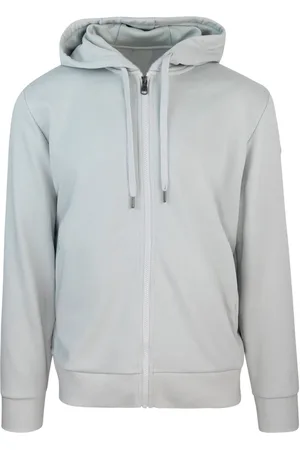 Colmar Zip-throughs, male, , Size: S Grey Hooded Sweater Zipper Pockets