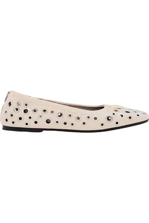 Golden Goose Ballerinas, female, , Size: 8 US Leather Ballet Flats with Eyelet Detail