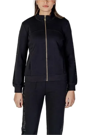 Liu Jo Zip-throughs, female, , Size: M Cotton Blend Sweatshirt with Polyester
