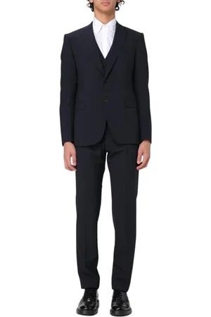 Emporio Armani Single Breasted Suits, male, , Size: 3XL Navy Slim Fit Suit
