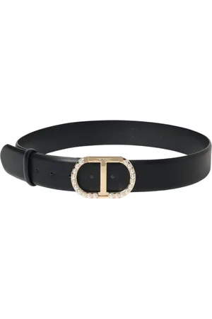 Twin-Set Belts, female, , Size: L Pearl Leather Belt