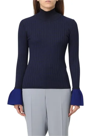 Emporio Armani Turtlenecks, female, , Size: M Bell Sleeves Knit Sweater