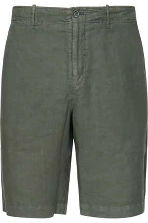 FEDELI Casual Shorts, male, , Size: XL Linen Bermuda Shorts with Pockets