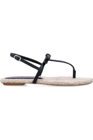 Stuart Weitzman Flat Sandals, female, , Size: 7 US Natural Closed Espadrillas Sandals