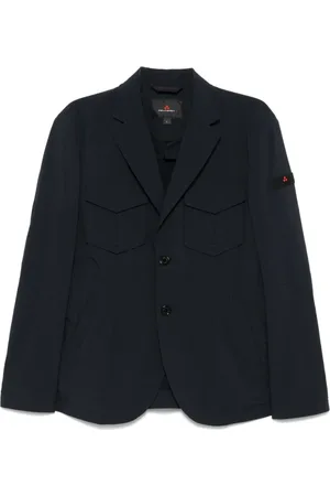 Peuterey Blazers, male, , Size: XL Button-Up Coat with Pockets