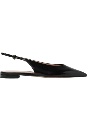 Gianvito Rossi Ballerinas, female, , Size: 6 US Red Leather Slingback Ballet Flats
