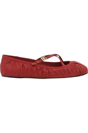 Dolce & Gabbana Ballerinas, female, , Size: 7 US Ruby CrossStrap Ballet Flats
