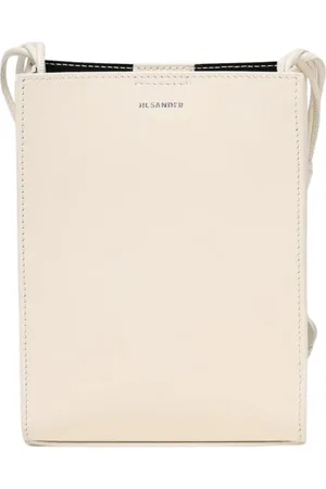 Jil Sander Cross Body Bags, female, , Size: ONE SIZE Ivory Leather Crossbody Bag