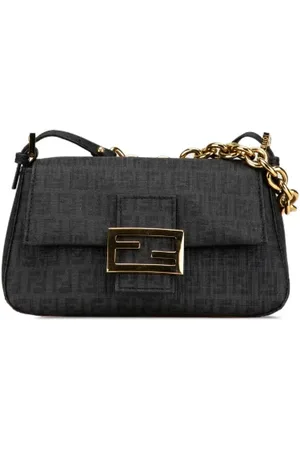 Fendi Pre-owned Shoulder Bags, female, , Size: ONE SIZE Pre-owned Canvas shoulder-bags